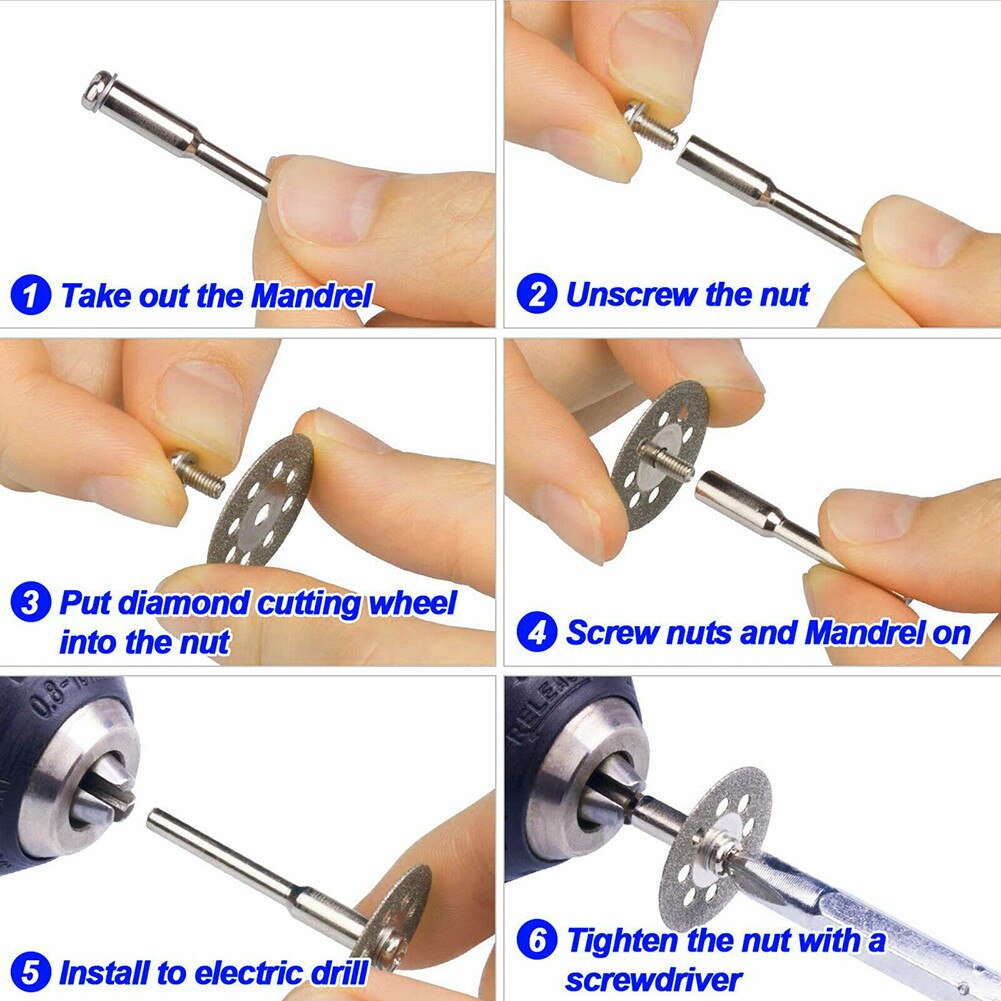 Metal Diamond Cutting Wheel Polishing Kit Polishing Wheels Rotary Tool