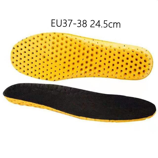 Plantillas ortopédicas de espuma viscoelástica para hombre y mujer, accesorios suaves para calzado, almohadillas para los pies, 1 par: EU37-38 24.5cm