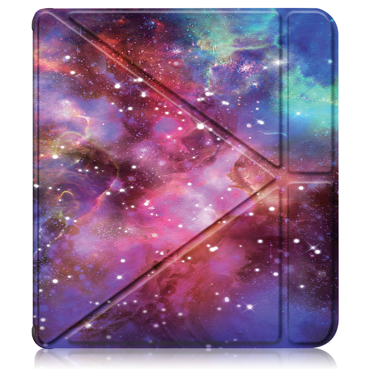 For Kobo Libra Colour 7 inch N428 Origami PU Leather Case Magnetic Wake Sleep Soft Stand Cover Ebook Sleepcover Color Funda: PURPLE