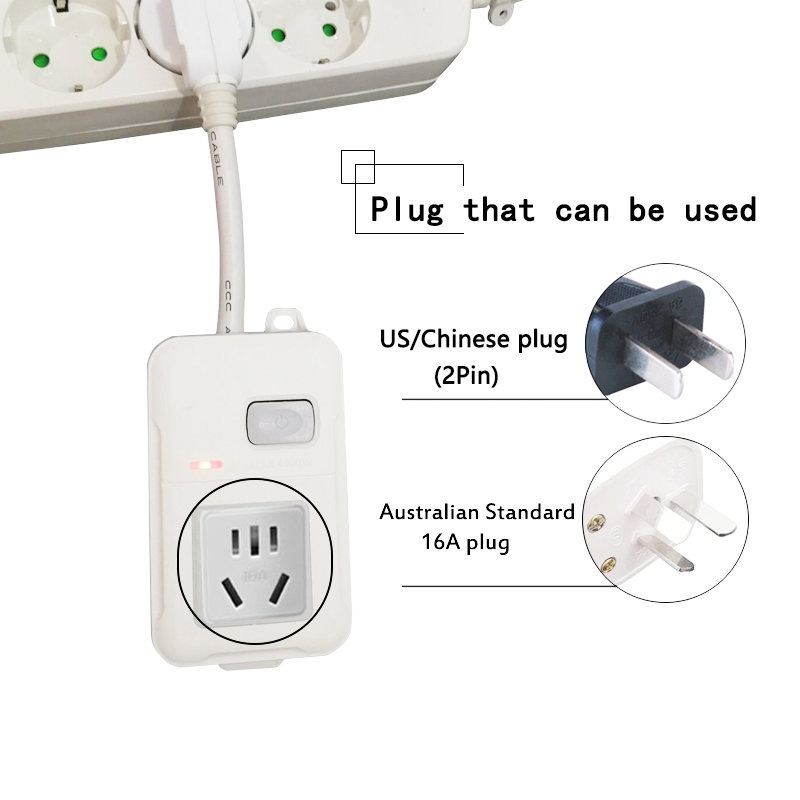 Power Strip Europe use AU/CN China Electrical 16A Plug Adapter Extension Cord Socket with Button Switch EU Plug to AU Socket