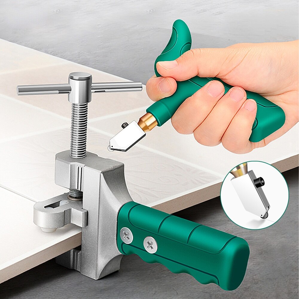Two-in-one Ceramic Tile Cutter Aluminum Alloy Glass Cutter Integrated Cutter Multifunctional Ceramic Tile Glass Opener Tool