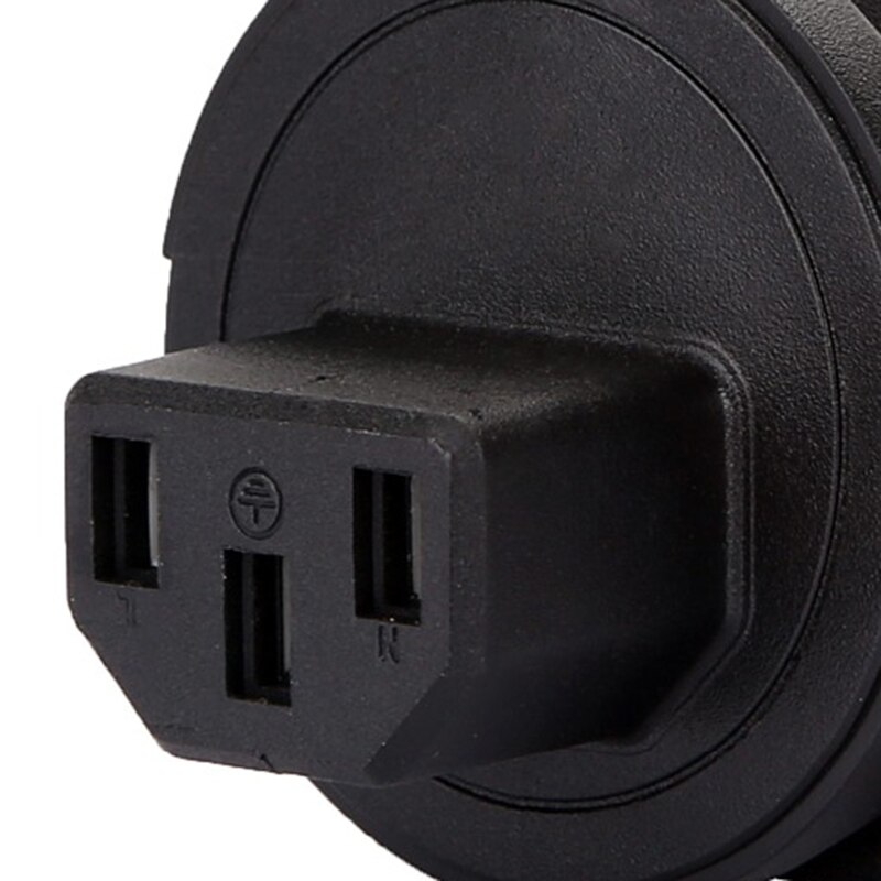 Wa-0183 Uk Mannelijke Iec 320 C13 Adapter, Uk 3 Pole Male Naar Iec Vrouwelijke Adapter