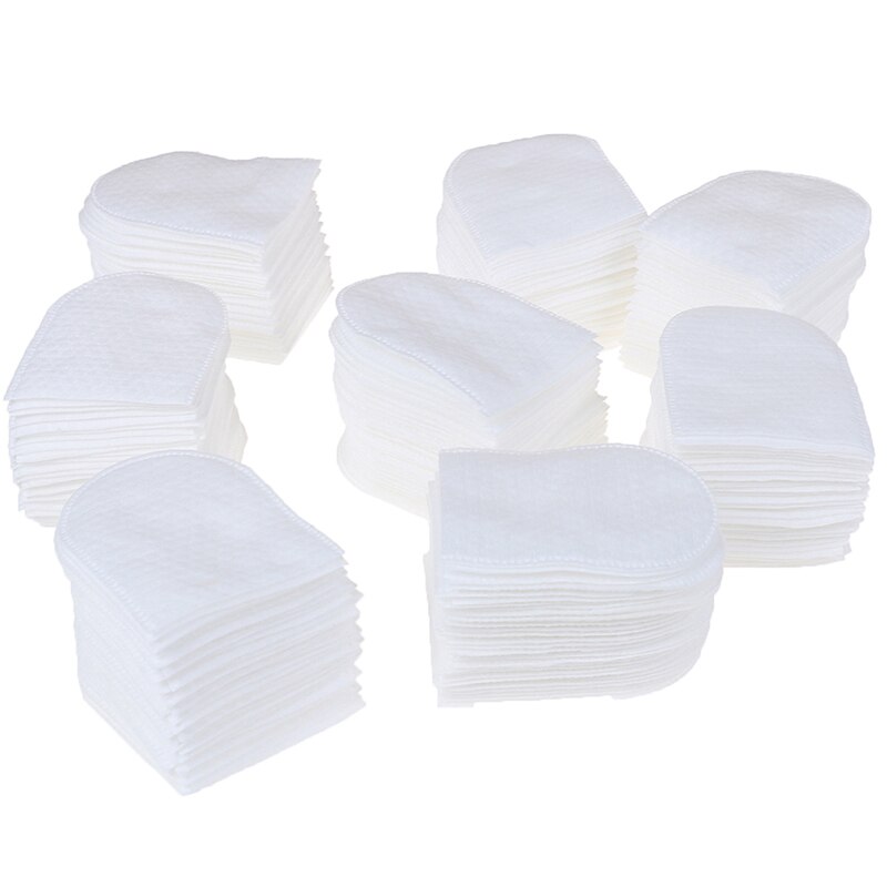 200pcs U-shaped Pocket Cotton Pad Makeup Facial Cotton Pads Soft Cosmetic Pad with Storage Box for Face Make Up Removing