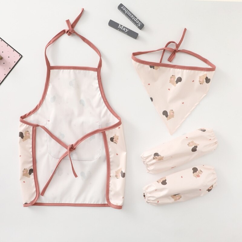 Super Zachte Voeden Slabbetjes Moeder Lunch Voeden Kiel Bib Sleevelet Koken Schort Kind Tuinieren Leveringen