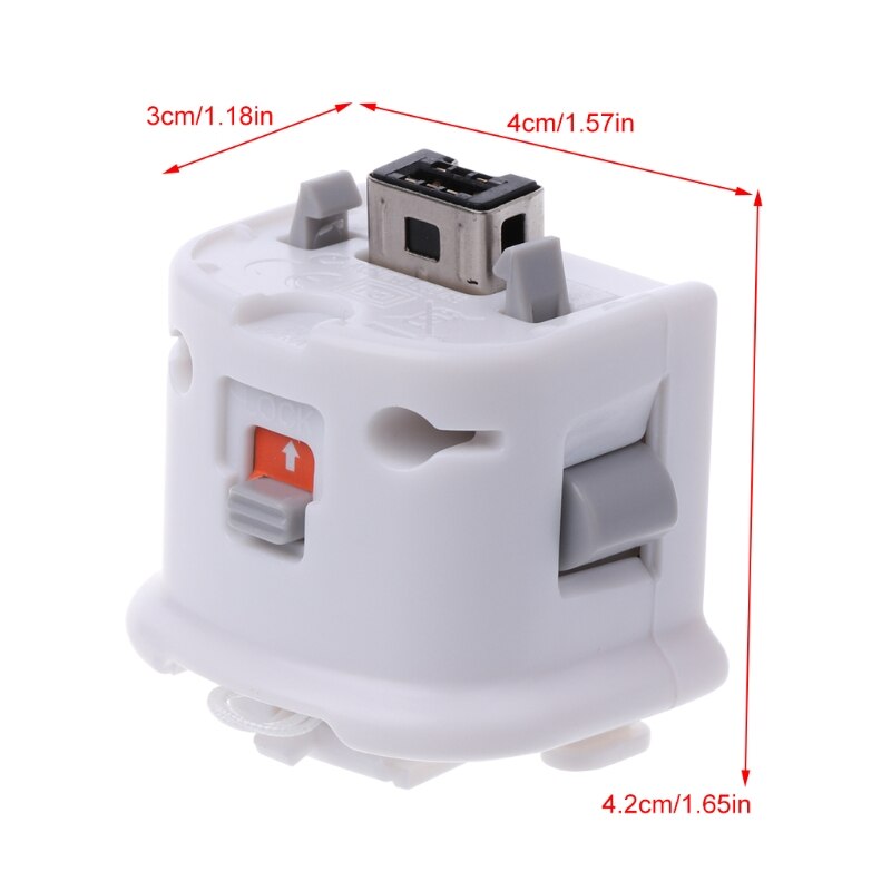 1PC External Motion Plus Adapter Sensor For Nintendo Wii/Wii U Remote Controller G6DD