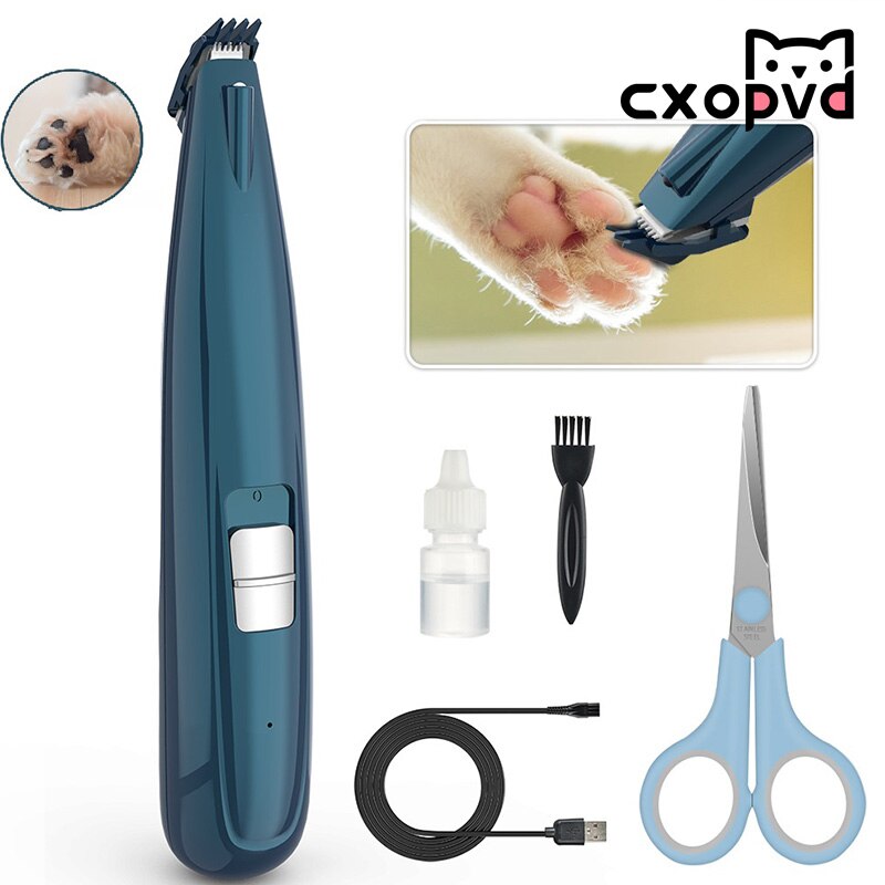 Trimmer for katter og små hunder for hund og trimmer for hunder med lav støy, elektrisk kjæledyrtrimmer for å trimme håret rundt poter
