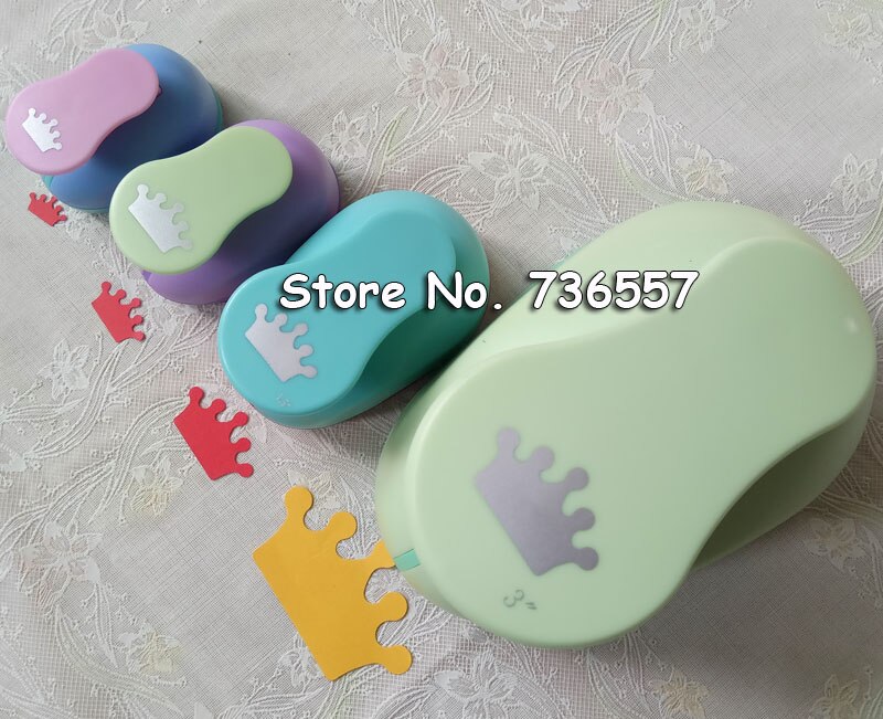 4PCS (3",1.5",1",5/8") Circle craft punch set cortador de papel de scrapbook school paper foam Round hole punches