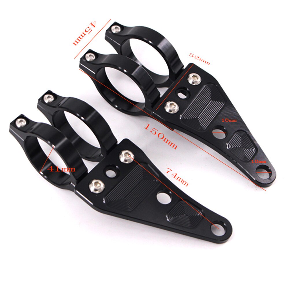 Soporte de montaje para faro de motocicleta, accesorios de aluminio para horquilla de 41mm