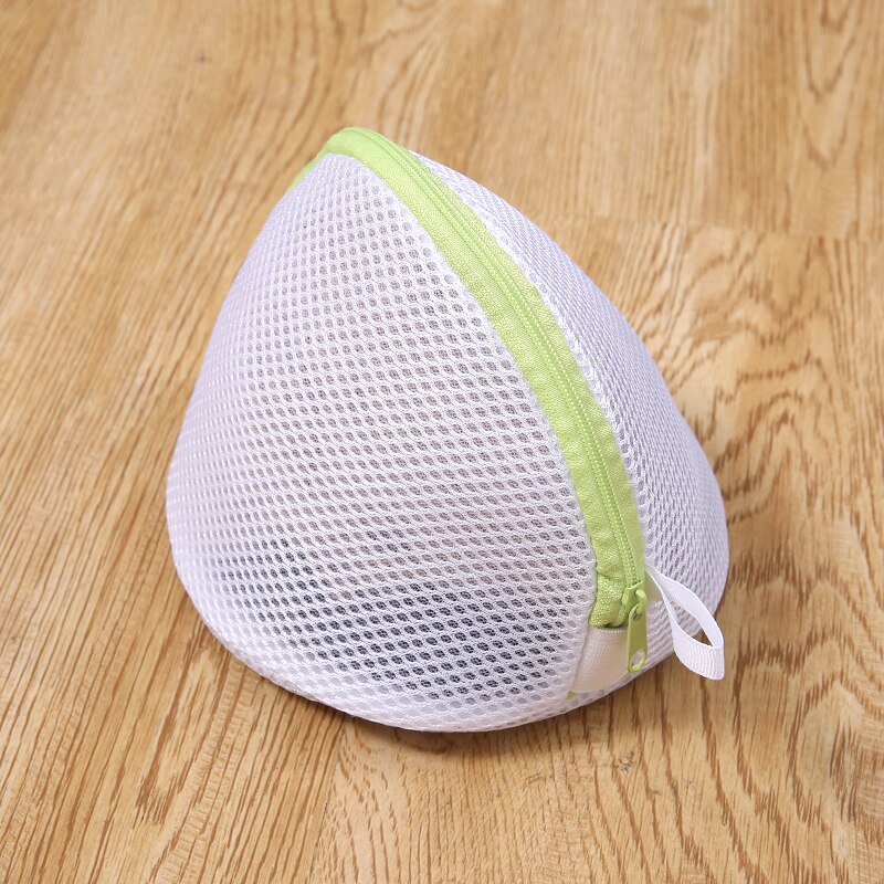 Clothes Washing Machine Laundry Bag With Green Zipper Fine Mesh Net Bra Washing Bag Black Wash Polyester Bags