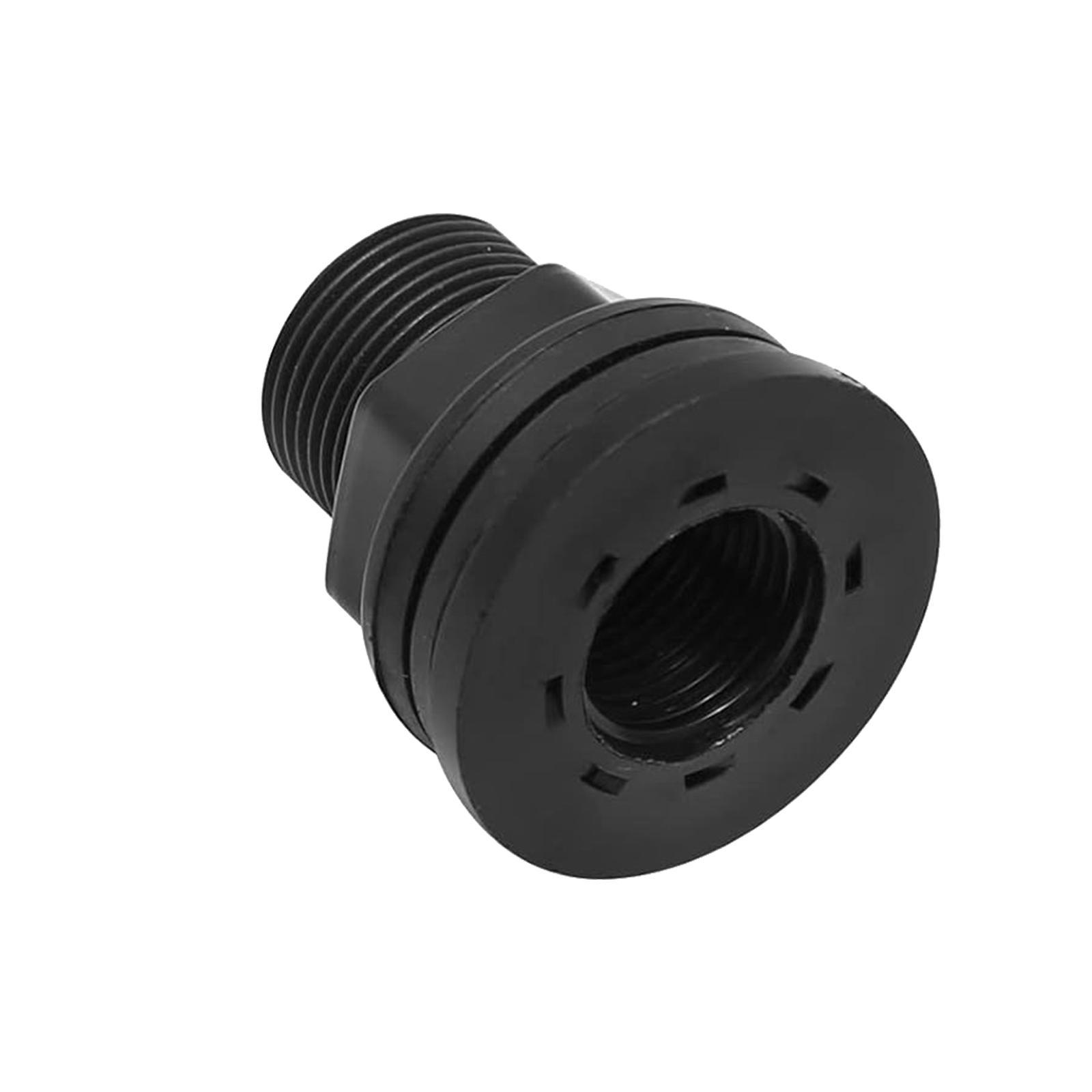 PVC Bulkhead Fitting Easy to Install Garden Bulkhead Spigot Kits Sturdy Multipurpose for Rain Barrels Aquarium Tubs Garden Ponds