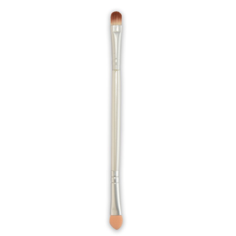 Brosse de maquillage en éponge à double tête, 1 pièce, pour fard à paupières, offre spéciale: YELLOW