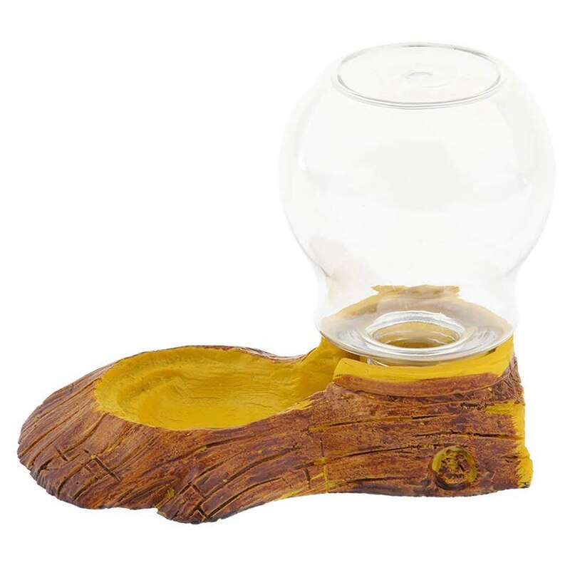 Reptile Amphibians Automatic Waterer Turtle Basin Dish Lizard Water Feeder