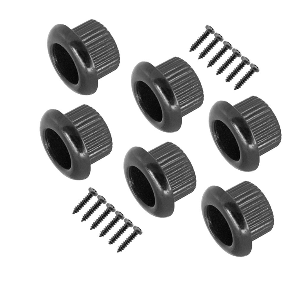 Metal Guitar String Tuners Peg Bushing Music Lightweight Lovers Casing Guitar Nut Tuning Playing Accessories for LP EPI: black