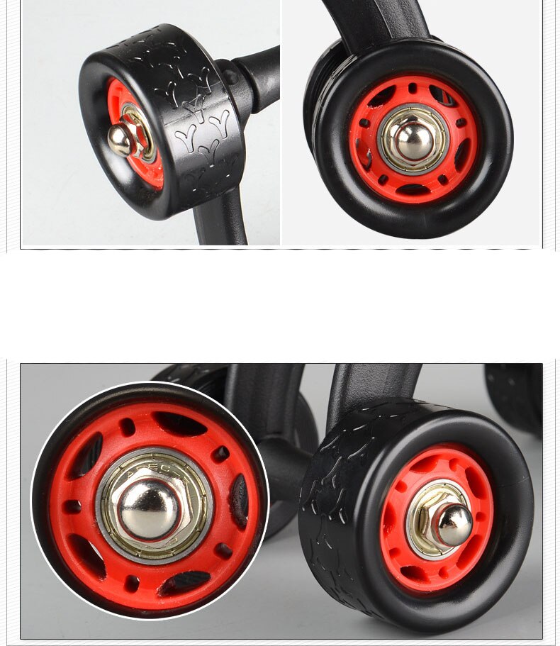 4 Wheel Power AB Abdominal Roller wheel for Belly/Waist/Arms/Legs Workout Fitness Gym Exercise Body Building