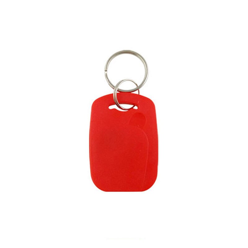 50/100 st ic id nfc nyckel rfid skrivskyddad tagg 13.56 mhz frekvens  s50 nyckelring  + 125 khz  em4100 tk4100 nyckel chip åtkomstkort: 50 st-rött