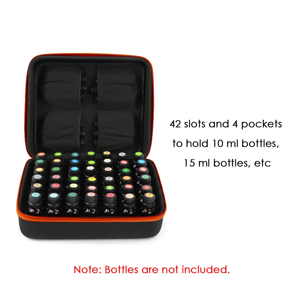 42 essentiële Olie Houder Nagellak Opslag 10/15 ML Flessen Schokbestendig Reizen Carrying Storage Box Case Bag Organizer