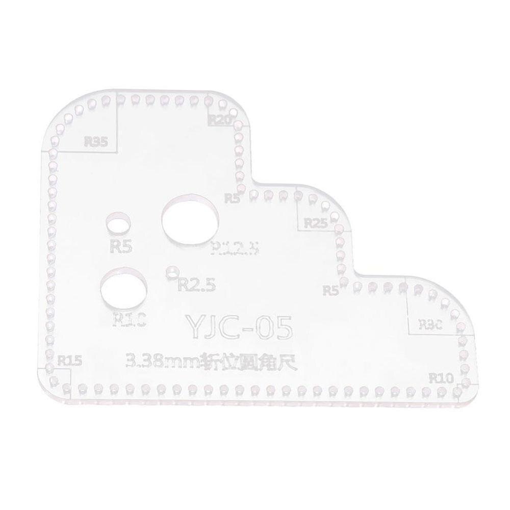Skära stencil läder hantverk gör-det-själv akryl mall tillbehör verktyg plånbok sömnad prägling handväska handgjorda hemmaking begi  d3 h 8: 3.38mm