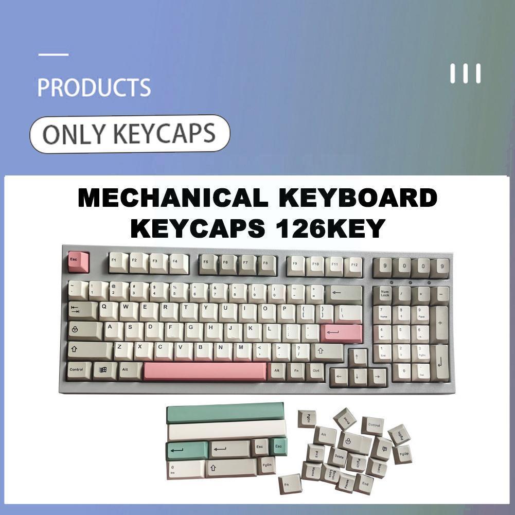126 keys 9009 keycaps pbt sublimation height mechanical keyboard keycaps for mx switch 61/64/68/87/104/108 6.25 u 6 is u1 b 0