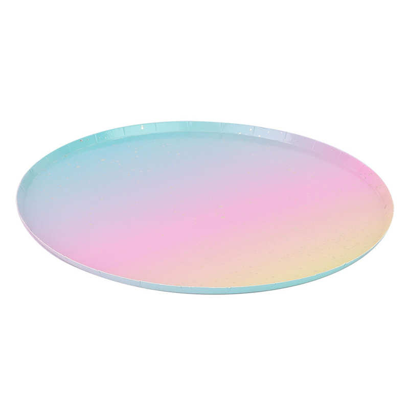 Disposable tableware disposable paper plate table plate 9 inch dish disposable paper plate for afternoon barbecue tea party