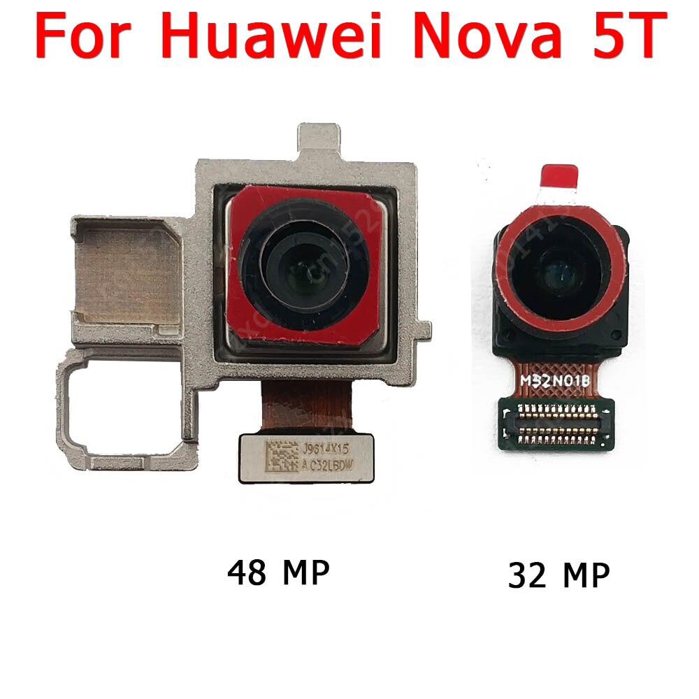 Caméra avant et arrière pour Huawei Nova 5 Pro 5T, Module de caméra principale, pièces de rechange flexibles