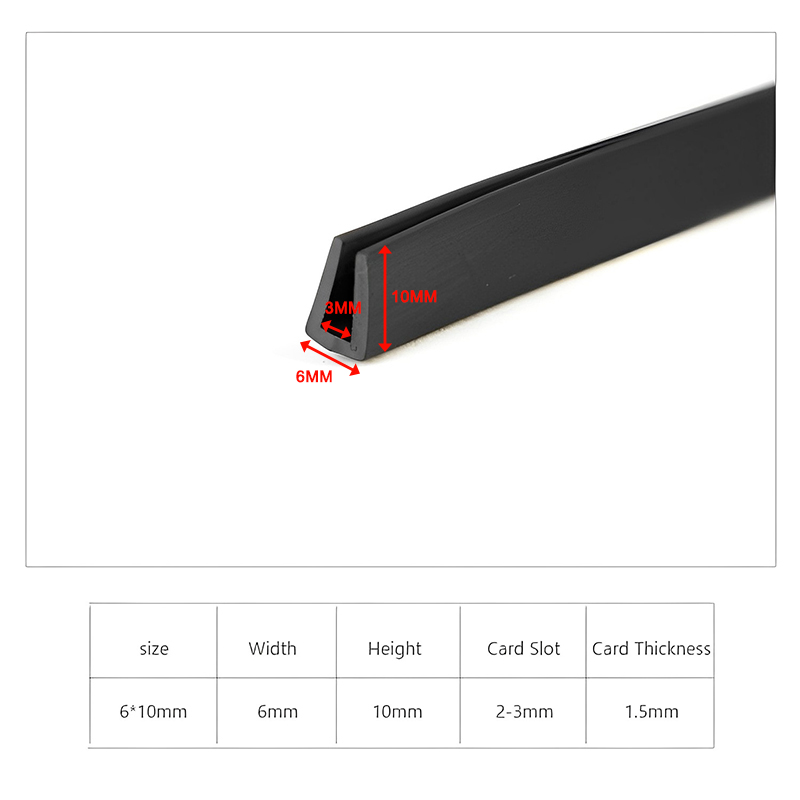 Rubber Edge Trim Strip Black U Section Edging Sealing Strip, Edge Shield Encloser Protector For GlassTable Corners: SKY BLUE / 5M