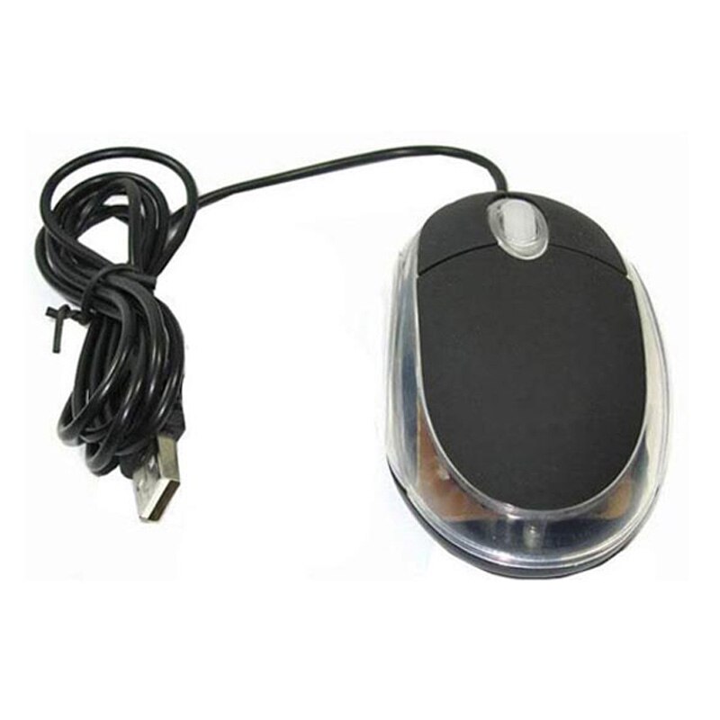 ! USB Optical Scroll Wheel Muizen Blauw Rood LED verlichting USB 2.0 & 1.1 Draadloze Optische Muis Voor PC Laptop