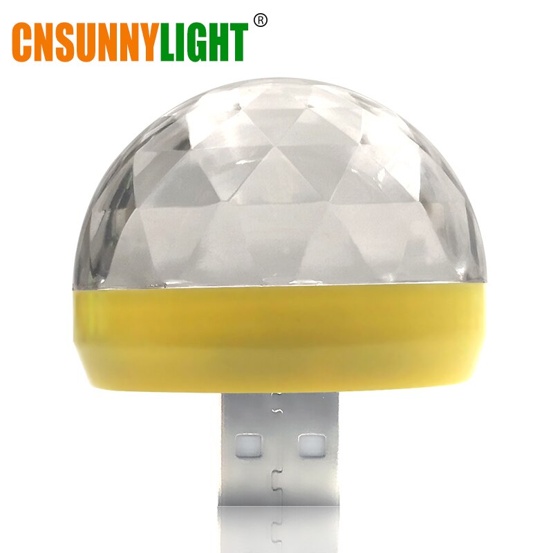 Cnsunnylight mini led auto decoratieve interieur neonlampen usb sfeerlicht dj rgb kleurrijke muzieklamp disco feest autostyling