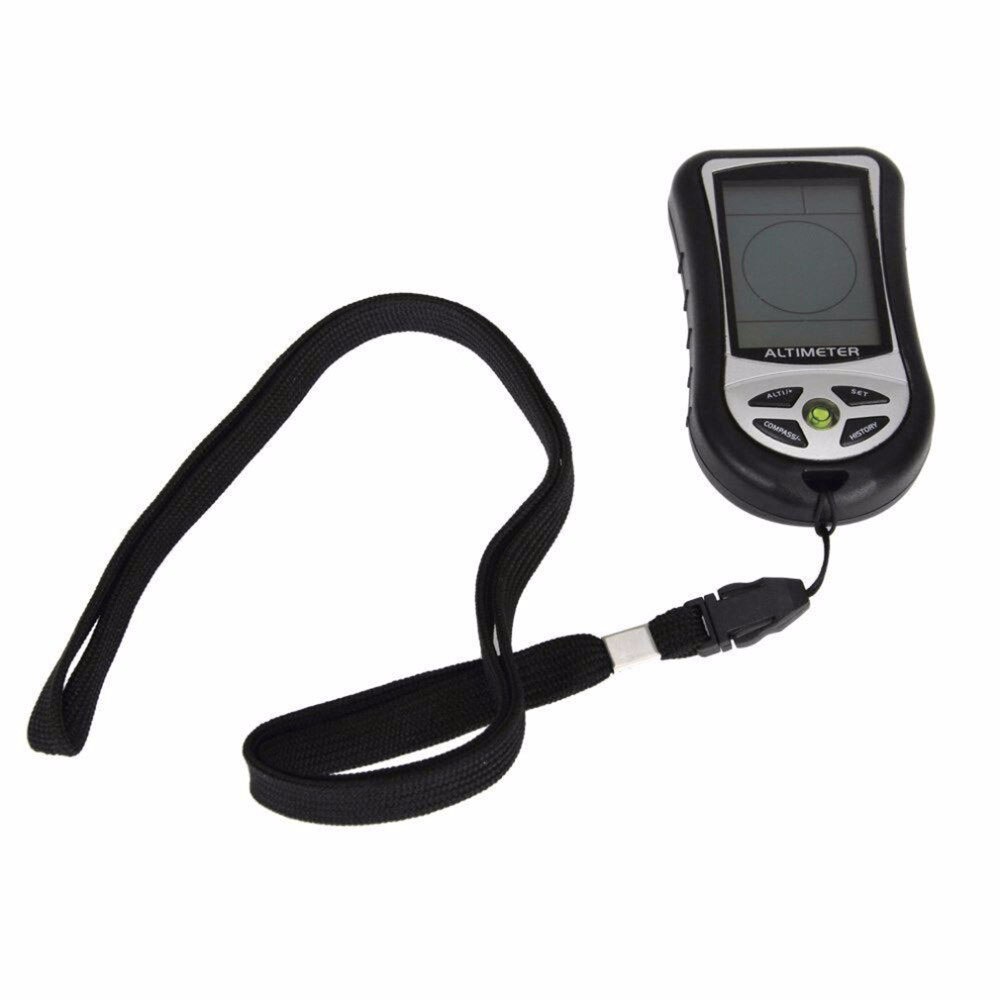 8-in-1 Elektronische Höhenmesser Mini Hand-halten Multifunktions Höhenmesser LCD Höhenmesser Tragbare Barometer Elektronische Höhenmesser