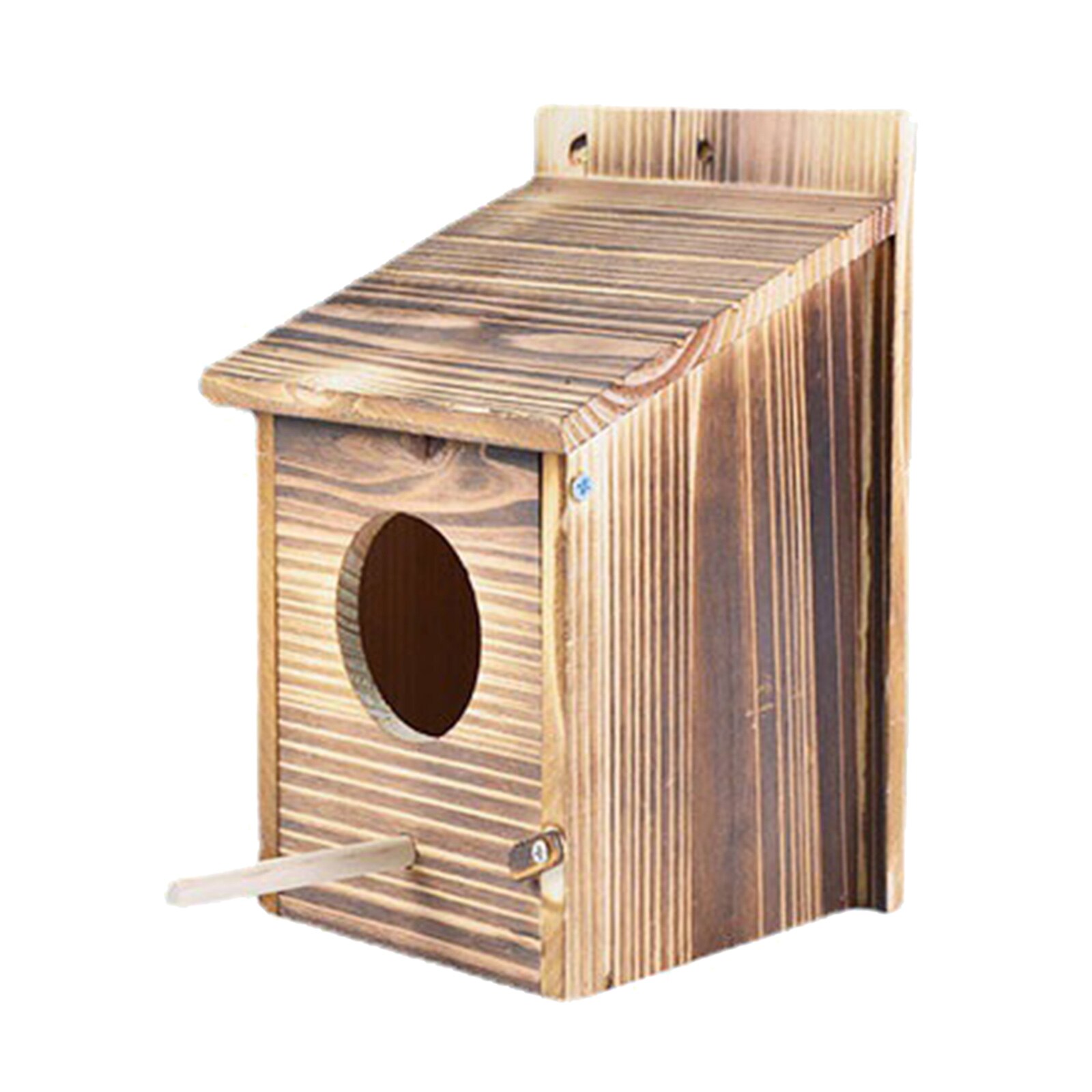 Wooden Wild Bird Nest Box Bird House for Small Birds Sparrows Blue Tit Great Tits Robin – Ready Assembled