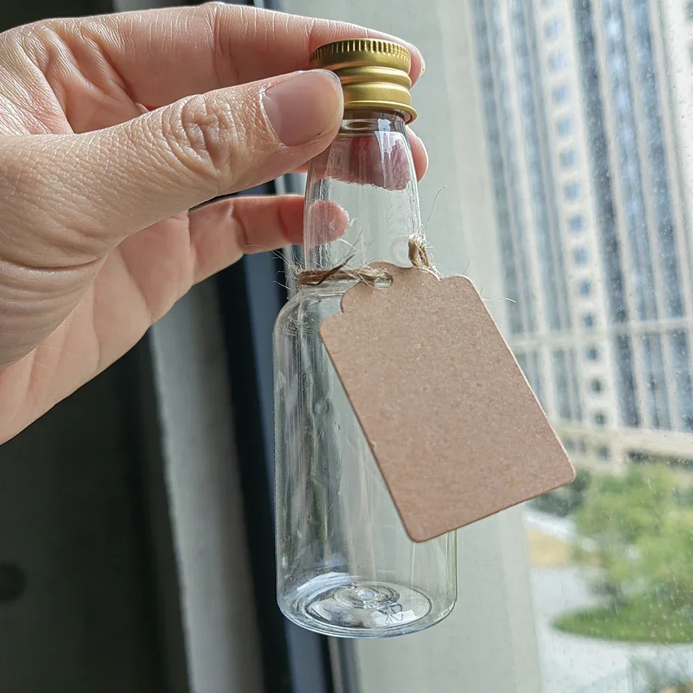 Sæt med 10/30/50/100 mini-spiritusflasker, 1.7oz plastik-spiritusflasker med sorte/sølv/guld låg, alkohol-shotflasker, juiceflaske