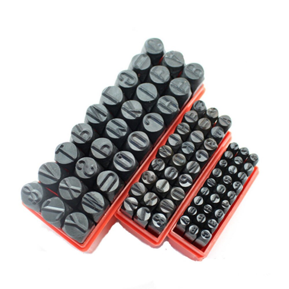 Stamps Digital Punch Letter/Numbers Set Punch Steel Metal Die Tool Case Craft DIY