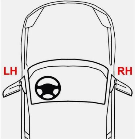 Til hyundai elantra avante ad forkofangerdæksel, bladbelægningsdæksel, forhjulsbelægning udluftningshætte 86567 f 0100 86568 f 0100