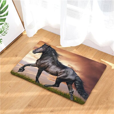 Welcome Mats 9S tyles Horse Print Doormats Bathroom Kitchen Carpet Home Floor Mats Living Room Anti-Slip Rug 40X60 50X80cm: 3 / 40x60cm