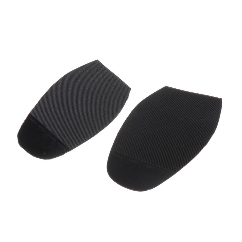 1 Pair Mens Shoe Repair Accessories Black Rubber Shoe Soles Black Heels Pads Grip DIY Parts