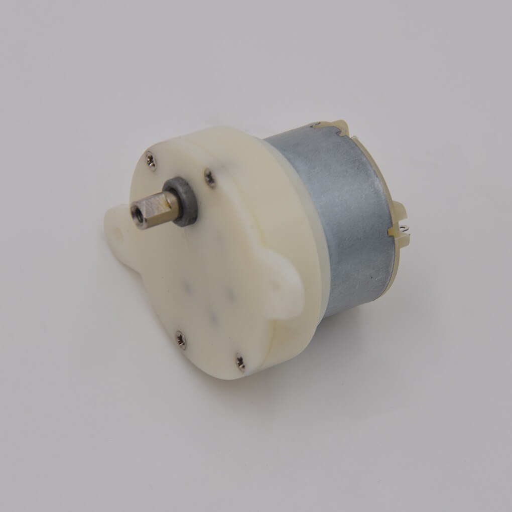 Dc 12v -växlad motor högt vridmoment långsam hastighet mikro elmotor växellåda sakta ned mute 3 rpm 4mm axel