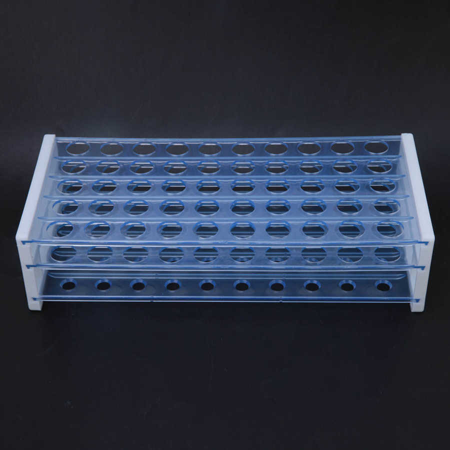 test tube rack plastic 3-layer laboratory test tube rack 50 holes Removable accessories for laboratory equipment