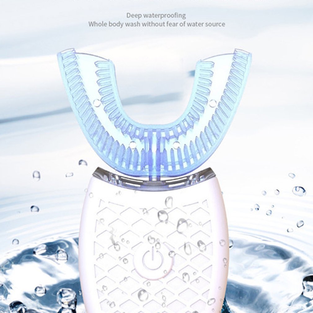 360 Graden Automatische Whitening Tandenborstel U-Type Elektrische Tandenborstel Automatische Elektrische Ultrasone Trillingen Tandenborstel