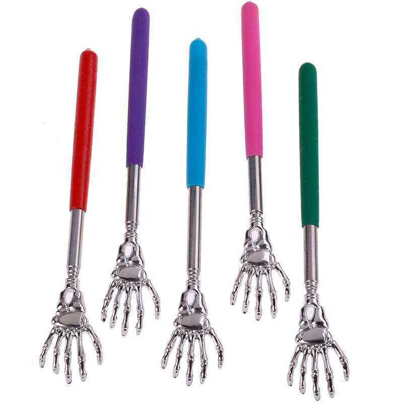 Gratte-dos télescopique réglable et extensible, en acier inoxydable, Anti-démangeaison, griffe Flexible, produits de santé
