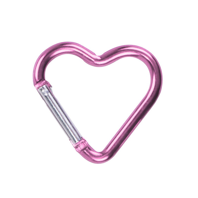 1/2/5pcs Sleutelhanger Mini Karabijnhaak Aluminium Gesp Lente Karabijnhaak Karabijnhaak Clip Sleutelhangers Outdoor Camping accessoires: Roze / green