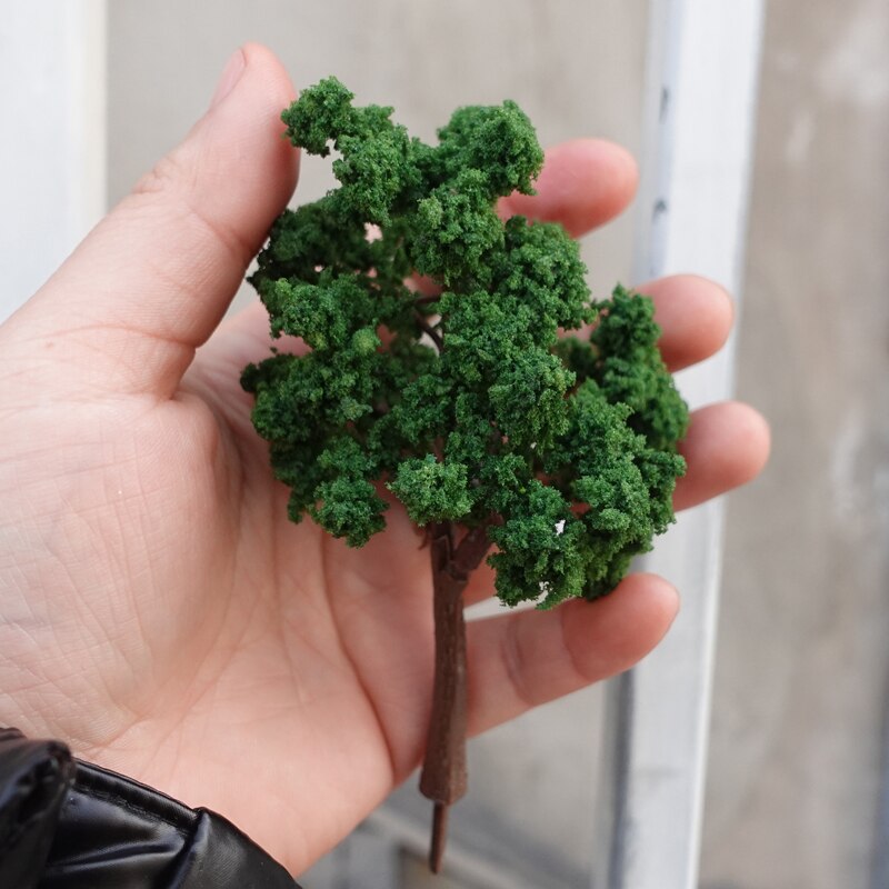 2Pcs 1/87 Ho Scale Model(fruit)trees Tall in 110mm with 18mm Pin Landscape Model Train Railway Layout Scenerydiyminiature Model
