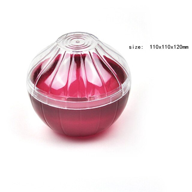 2Pc Herbruikbare Voedsel Saver Box Tomaat Knoflook Ui Citroen Keeper Koelkast Doos Groente Fruit Houder Voor Voedsel Verse Houden: Onion