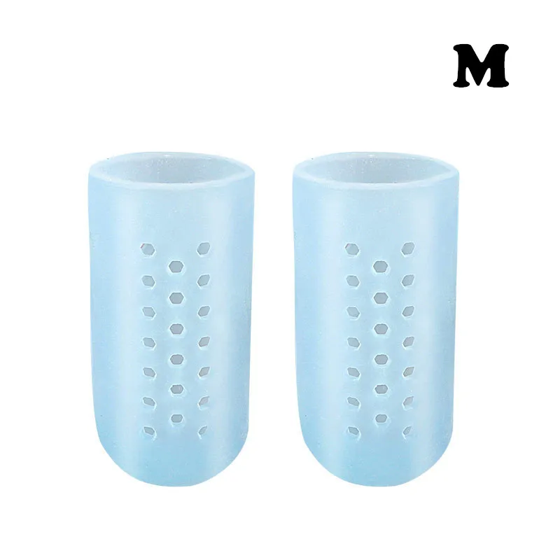 RHBJ Breathable Blue Silicone Toe Caps Anti-Friction Breathable Prevents Blisters Toe Caps Cover Foot Care Toe Protector: light green