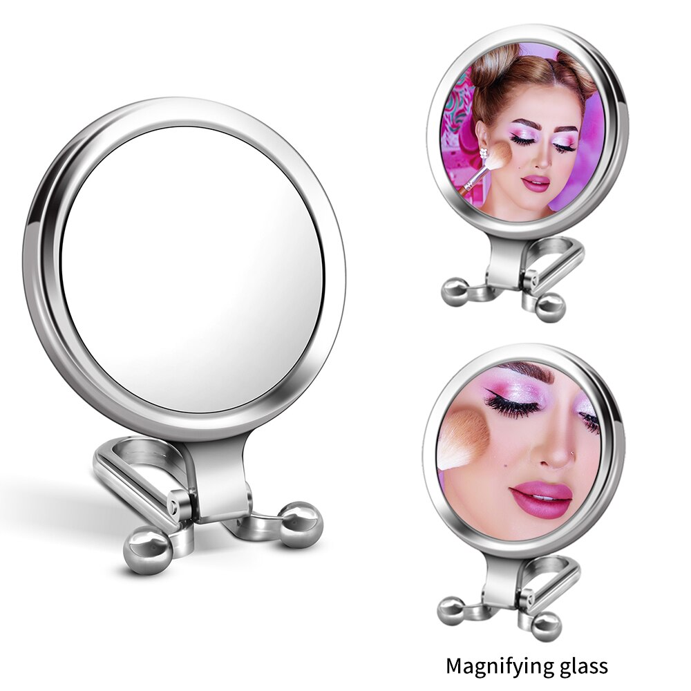 2/5/10X Magnifying Makeup Mirror Handheld Portable Vanity Mirror Folding Hand Pocket Compact Travel Mirrors Make Up Tool