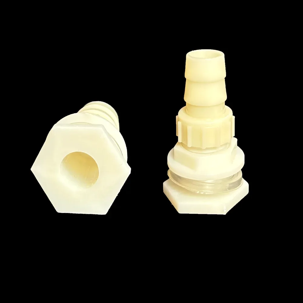 2Pcs Water Tank Hose Connector G1/2 inch DN15 Thread Outlet Plastic Poultry Pet Farming Pagoda Joint Coupling Irrigation