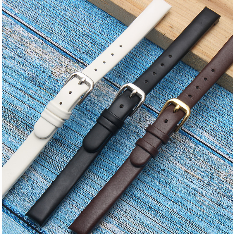 BRETA uhr Gurt leder für CK uhren Band K43231 K43232 K43236 10mm Schwarz Weiß Bogen Gurt