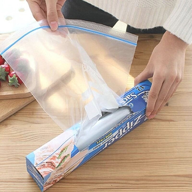 Home Reusable Food Slider Storage Bags for Meat Fruit Vegetable Bread Snack Freezer Saver Bag Fresh-Keeping