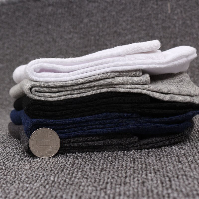 10Stck = 5 Paar Herren Baumwolle Kleid Socken Plus Große Große Größe 44, 45, 46, 47, 48, Geschäft Kleid socken Calcetines Klassische Sox Meias