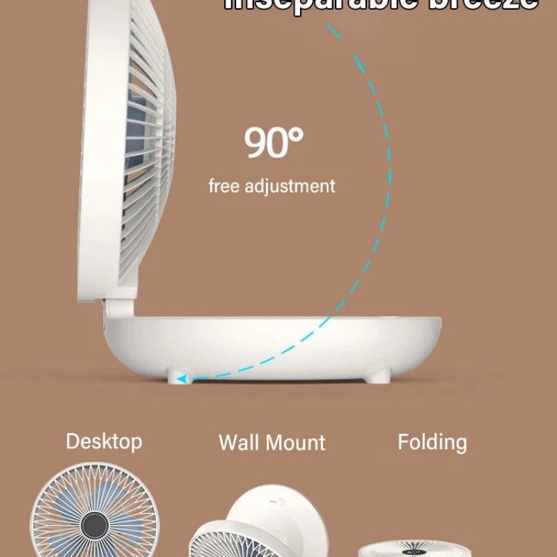 Ventilador de cocina de doble uso para el hogar, ventilador pequeño con carga USB, silencioso, de viento grande, de escritorio, Mini ventiladores eléctricos portátiles