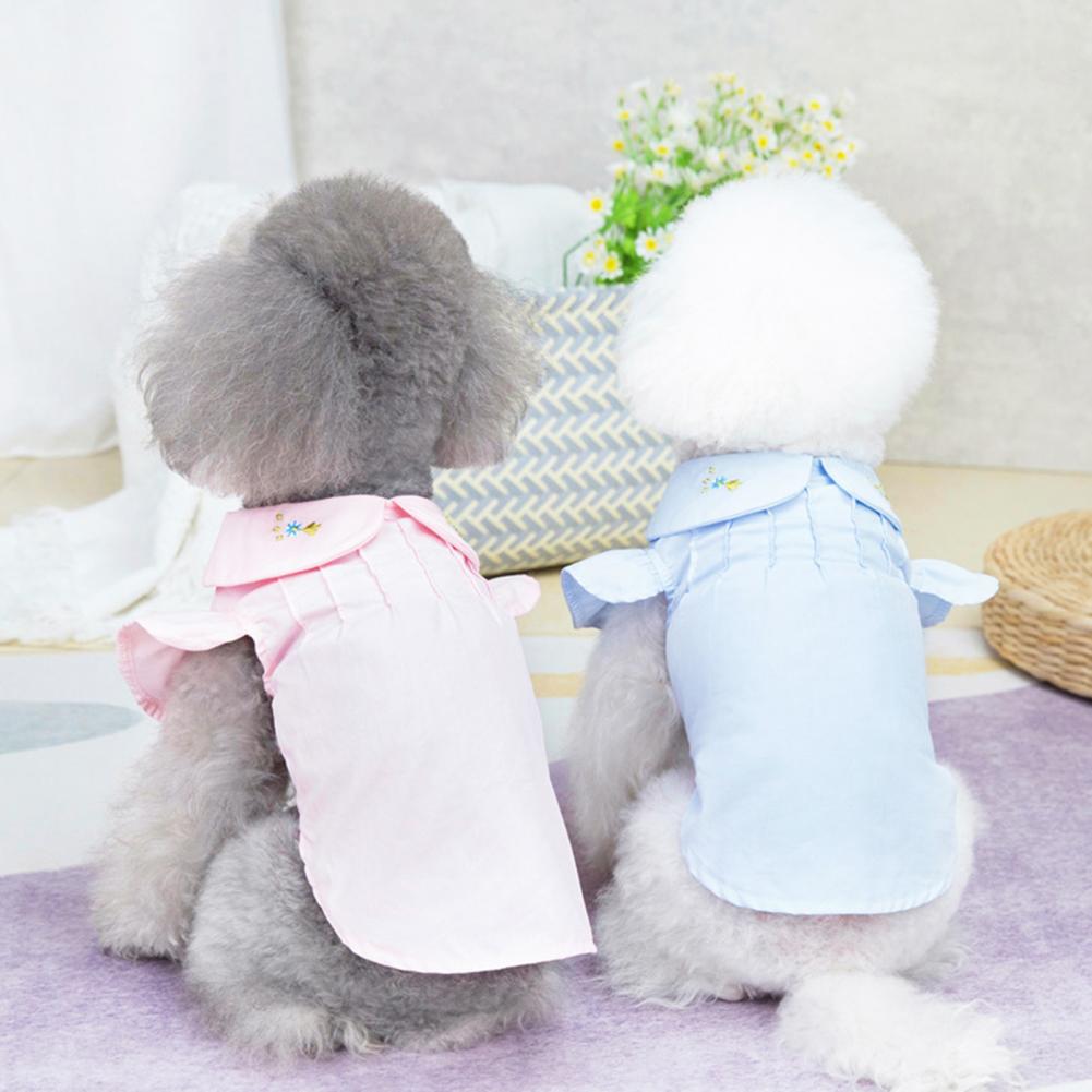 Camisa para mascotas, ropa duradera de Color sólido, ajustada