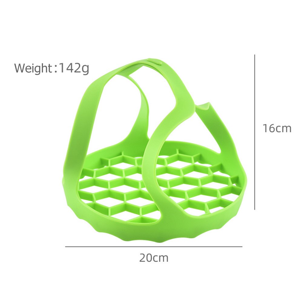 Kitchen Portable Silicone Food Sling Lifter Steamer Heat Resistant Multifunction Egg Steamer Rack Bakeware Kitchen Gadget